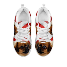 Load image into Gallery viewer, Amazing Tibetan Spaniel Red White Print Running Shoes For Women-Free Shipping-For 24 Hours Only