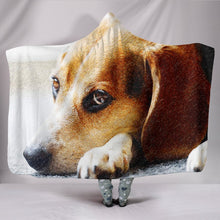Load image into Gallery viewer, Beagle Dog Art Print Hooded Blanket-Free Shipping
