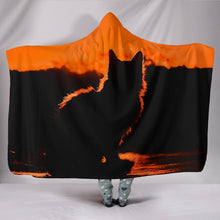 Load image into Gallery viewer, Amazing Cat Shadow Print Hooded Blanket-Free Shipping
