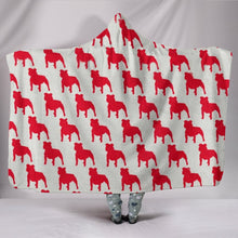 Load image into Gallery viewer, American Staffordshire Terrier Dog Pattern Print Hooded Blanket-Free Shipping