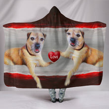 Load image into Gallery viewer, Border Terrier Love Print Hooded Blanket-Free Shipping
