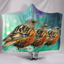 Load image into Gallery viewer, Accentor Bird Print Hooded Blanket-Free Shipping