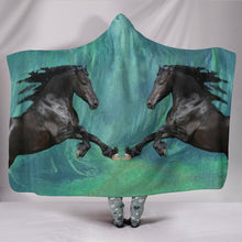 Load image into Gallery viewer, Amazing Andalusian Horse Print Hooded Blanket-Free Shipping