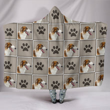 Load image into Gallery viewer, Borzoi Dog Patterns Print Hooded Blanket-Free Shipping