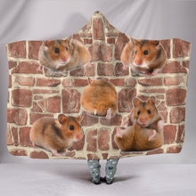 Load image into Gallery viewer, Amazing Djungarian Hamster Print Hooded Blanket-Free Shipping