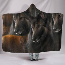 Load image into Gallery viewer, Amazing Belgian Tervuren Dog Print Hooded Blanket-Free Shipping