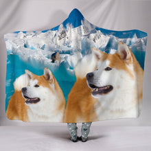 Load image into Gallery viewer, Akita Inu Print Hooded Blanket-Free Shipping