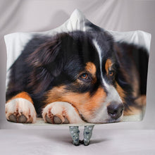Load image into Gallery viewer, Australian Shepherd DogPrint Hooded Blanket-Free Shipping