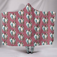 Load image into Gallery viewer, Australian Shepherd Dog Pattern Print Hooded Blanket-Free Shipping