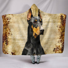 Load image into Gallery viewer, Amazing Dobermann Print Hooded Blanket-Free Shipping