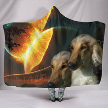 Load image into Gallery viewer, Afghan Hound Dog Print Hooded Blanket-Free Shipping