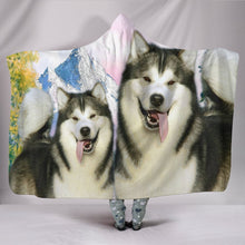 Load image into Gallery viewer, Amazing Alaskan Malamute Print Hooded Blanket-Free Shipping
