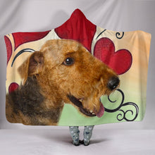 Load image into Gallery viewer, Airedale Terrier Print Hooded Blanket-Free Shipping