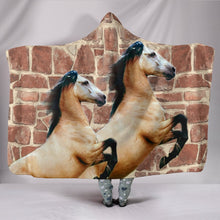 Load image into Gallery viewer, Amazing Andalusian Horse Print Hooded Blanket-Free Shipping