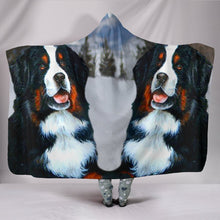 Load image into Gallery viewer, Amazing Bernese Mountain Dog Print Hooded Blanket-Free Shipping