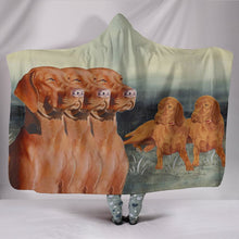 Load image into Gallery viewer, Amazing Vizsla Dog Print Hooded Blanket-Free Shipping