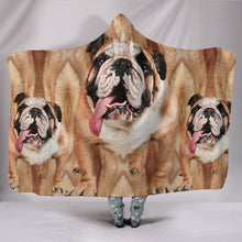 Load image into Gallery viewer, Amazing Bulldog Print Hooded Blanket-Free Shipping