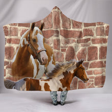 Load image into Gallery viewer, American Paint Horse Print Hooded Blanket-Free Shipping