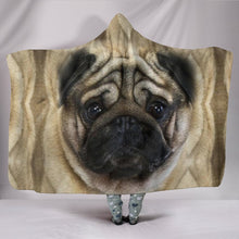 Load image into Gallery viewer, Amazing Pug Dog Print Hooded Blanket-Free Shipping