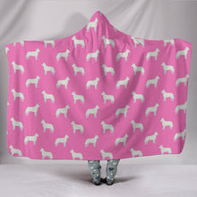 Load image into Gallery viewer, Australian Cattle Dog Pattern Print Pink Hooded Blanket-Free Shipping