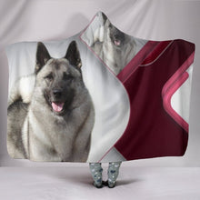 Load image into Gallery viewer, Amazing Norwegian Elkhound Print Hooded Blanket-Free Shipping