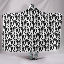 Load image into Gallery viewer, Boston Terrier Dog Pattern Print Hooded Blanket-Free Shipping