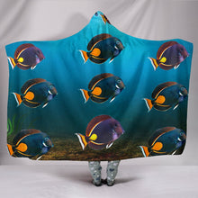 Load image into Gallery viewer, Acanthurus Achilles Fish Print Hooded Blanket-Free Shipping