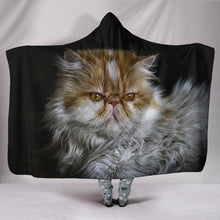 Load image into Gallery viewer, Amazing Persian Cat Print Hooded Blanket-Free Shipping