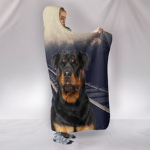 Load image into Gallery viewer, Amazing Rottweiler Print Hooded Blanket-Free Shipping