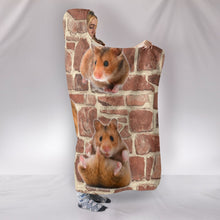Load image into Gallery viewer, Amazing Djungarian Hamster Print Hooded Blanket-Free Shipping