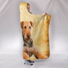 Load image into Gallery viewer, Airedale Terrier Print Hooded Blanket-Free Shipping