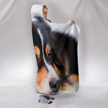 Load image into Gallery viewer, Australian Shepherd DogPrint Hooded Blanket-Free Shipping