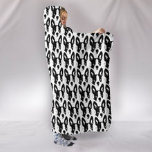 Load image into Gallery viewer, Boston Terrier Dog Pattern Print Hooded Blanket-Free Shipping
