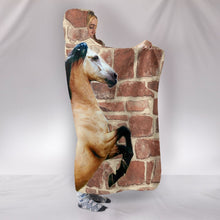 Load image into Gallery viewer, Amazing Andalusian Horse Print Hooded Blanket-Free Shipping
