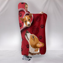 Load image into Gallery viewer, Basenji Dog Paws Print Hooded Blanket-Free Shipping