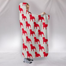 Load image into Gallery viewer, American Staffordshire Terrier Dog Pattern Print Hooded Blanket-Free Shipping