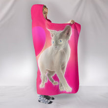 Load image into Gallery viewer, Amazing Devon Rex Cat Print Hooded Blanket-Free Shipping