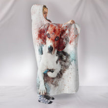 Load image into Gallery viewer, Beagle Dog Vintage Art Print Hooded Blanket-Free Shipping