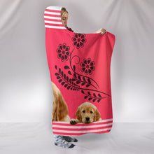 Load image into Gallery viewer, Amazing Golden Retriever Print Hooded Blanket-Free Shipping