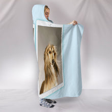 Load image into Gallery viewer, Afghan Hound Tablet Print Hooded Blanket-Free Shipping