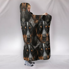 Load image into Gallery viewer, Bluetick Coonhound In Lots Print Hooded Blanket-Free Shipping