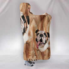 Load image into Gallery viewer, Amazing Bulldog Print Hooded Blanket-Free Shipping