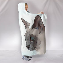 Load image into Gallery viewer, Amazing Tonkinese cat Print Hooded Blanket-Free Shipping