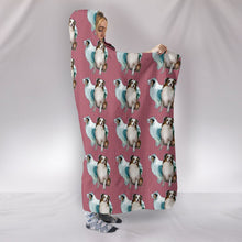 Load image into Gallery viewer, Australian Shepherd Dog Pattern Print Hooded Blanket-Free Shipping
