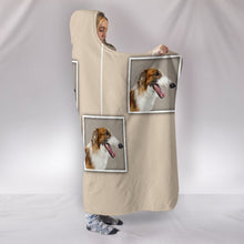 Load image into Gallery viewer, Borzoi Dog Print Hooded Blanket-Free Shipping