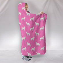 Load image into Gallery viewer, Australian Cattle Dog Pattern Print Pink Hooded Blanket-Free Shipping
