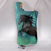 Load image into Gallery viewer, Amazing Andalusian Horse Print Hooded Blanket-Free Shipping