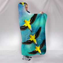 Load image into Gallery viewer, American GoldFinch Bird Print Hooded Blanket-Free Shipping