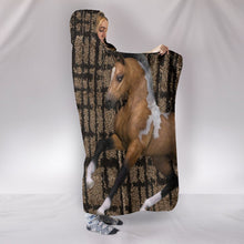 Load image into Gallery viewer, American Quarter Horse Print Hooded Blanket-Free Shipping