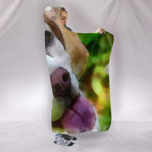 Load image into Gallery viewer, Beagle Dog Watercolor Painting Print Hooded Blanket-Free Shipping